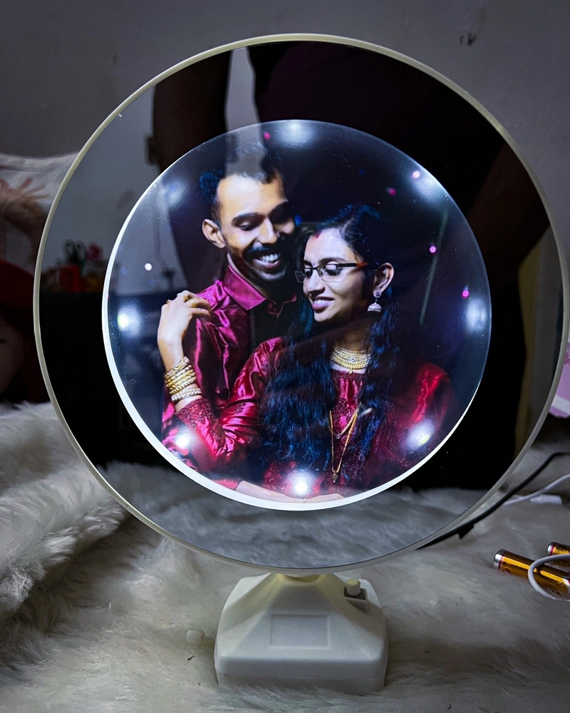 AlarmClockMagic Mirror DIY Photo Desktop Decoration With LED Lights & Blank  Space For Christmas Gifts From Kevinliu2970, $2.08 | DHgate.Com