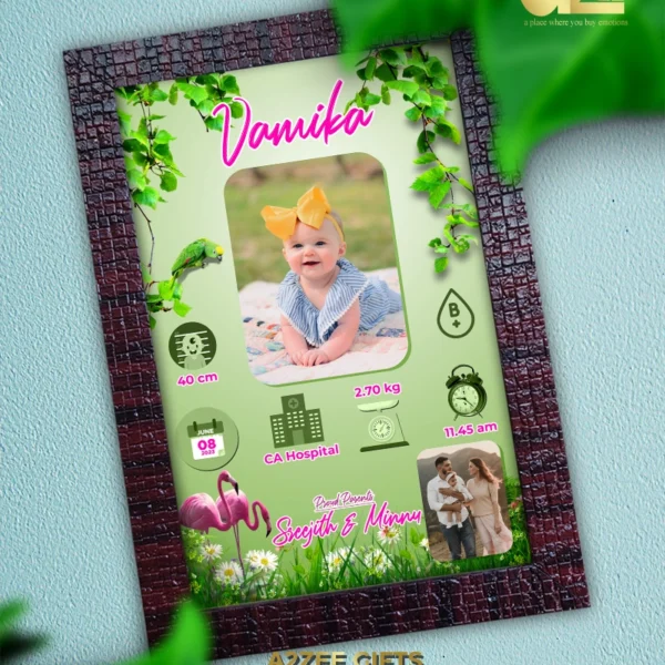 Personalized Baby Birth Frame Version-8