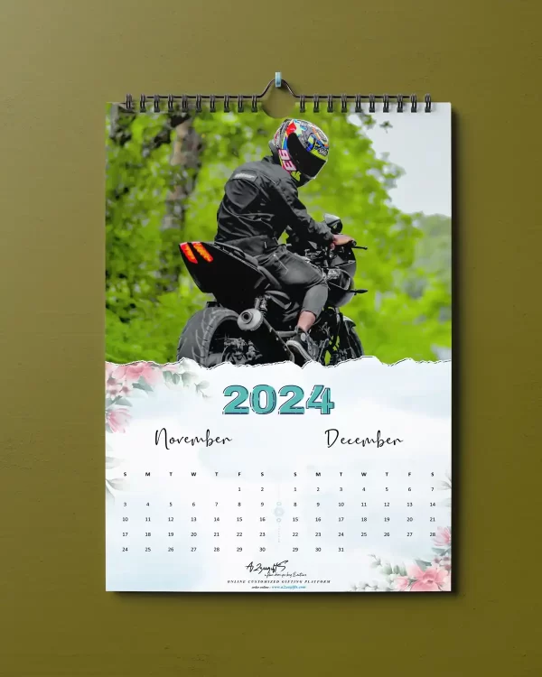 Personalized Synthetic Wall Calendar 2024 A2ZEEGIFTS